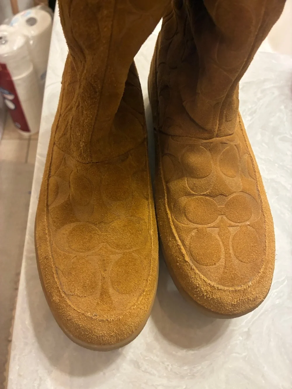 Coach Suede‎ Boot in Tan